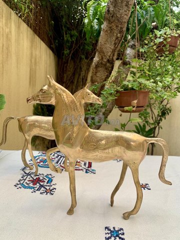 cheval en cuivre