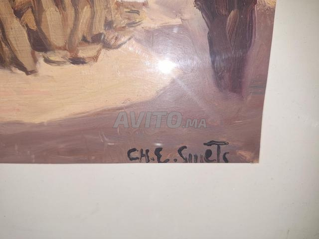 toile peintre belge fez avant indépendance 