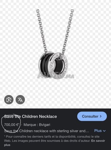 bvlgari collier de luxe authentique argent 