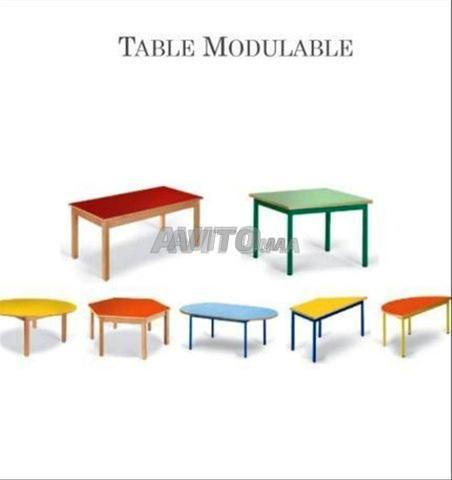 les chaise avec les table de la créche
