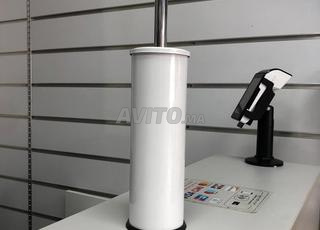 porte balayette en inox blanc