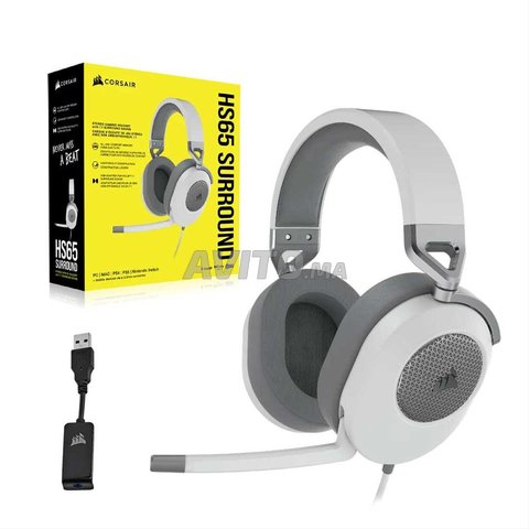 Casque Corsair HS65 Neuf blanc