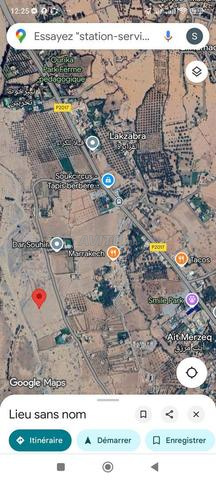 avendre terrain 3 ha route ourika