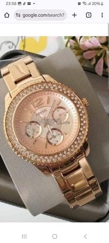 montres fossil rose gold femmes 