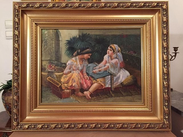Tableau peinture orientaliste sur toile   