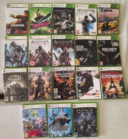 lot 18 jeux xbox 360