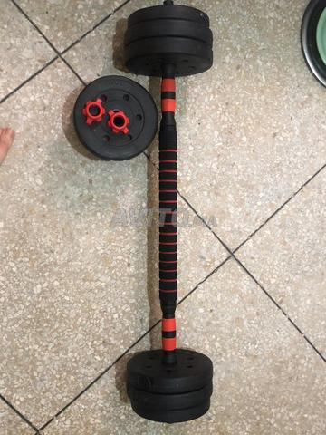 haltères10 kg flw7da / barre - 2