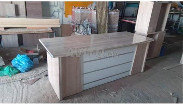Fabrication Des Bureau En Bois Mdf Prix Usine  - 2
