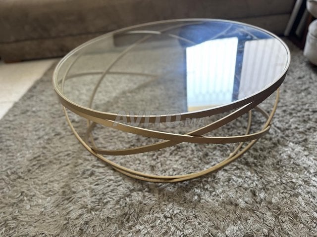 Élégante table basse ronde a vendre 