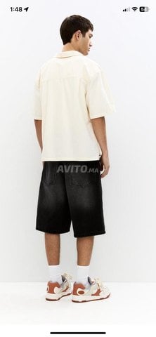 skater jorts P&B