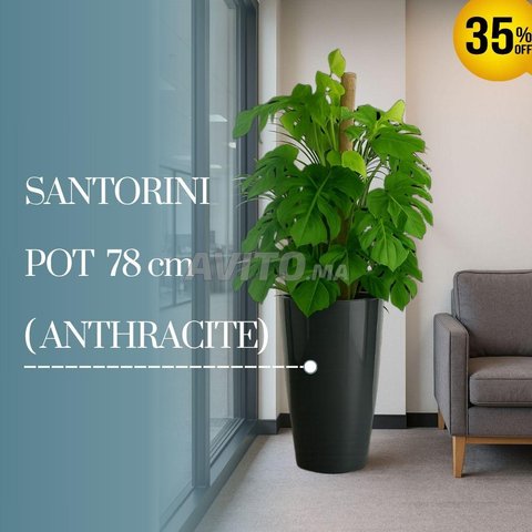 Pots / cache pot santorini 78cm Anthracite