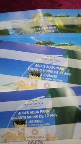 Ticket Aquapark marrakech 200 DH 