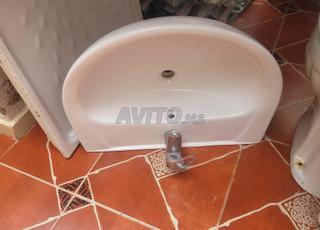 toilette avec réservoir/receveur de douche/bidet