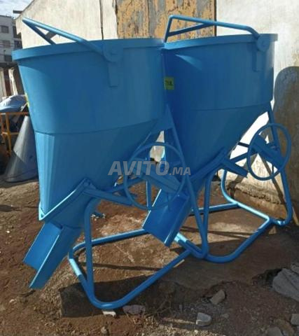 Seau à béton 750L 500L  - 2