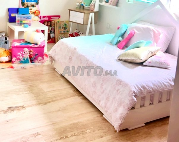 lit enfant bois massif matelat simons