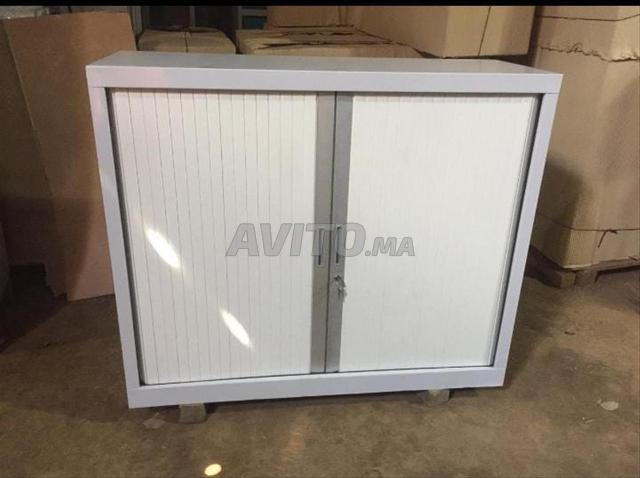Armoire métallique porte battante\rideau\coulisse - 2