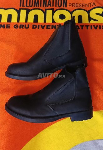 bottines Noires en Cuir 