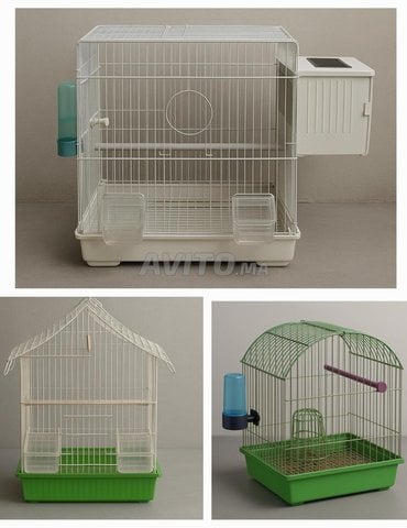3 cages à oiseaux 