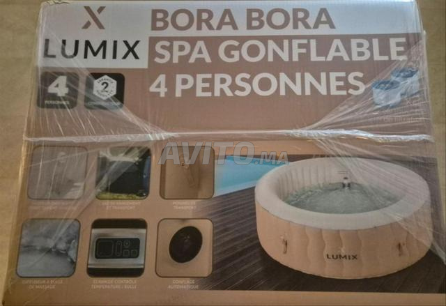 Spa 4 places Bora Bora 01,85x0,66m Beige - X-LUMIX - 2