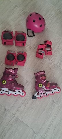 roller avec le set de protection et casque