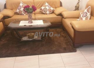 Salon en véritable cuir occasion à vendre 