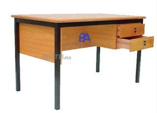 bureau design métal bois