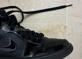 Air jordan 1 mid triple Black Patent