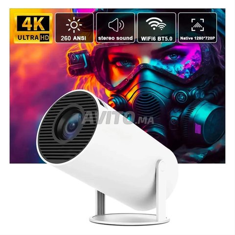 Projecteur intelligent portable Android 11 avec 4K