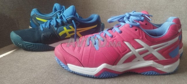 2 chaussure asics de tennis/padel 