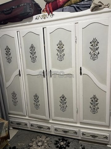 Armoire 5 portes & coiffeuse miroir