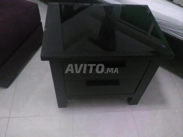 Vente Lit 160 avec martelât et 2 tables de chevet - 2