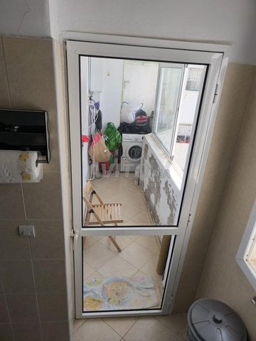 porte vitrée aluminium blanc