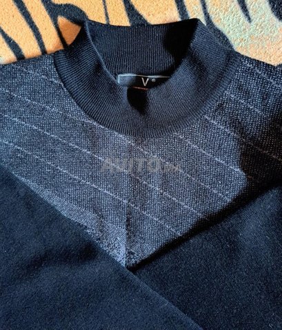 pull tricot semi cole  xl cotton neuf