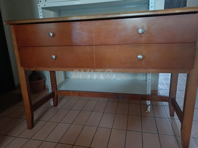 Coiffeuse avec Miroir et 2 meubles de rangement