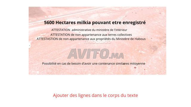 5600 hectares Milkia pour des projets d'hydrogène vert et d'énergie