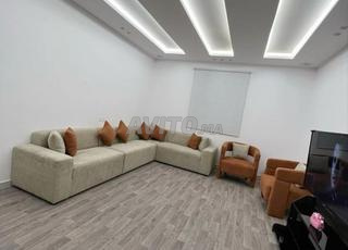 Canapé d'angle moderne beige