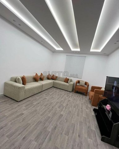 Canapé d'angle moderne beige