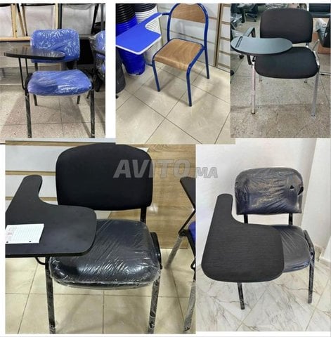  Scolaire Table Chaise Semi Métallique En Tissu 
