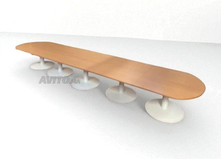 Table de réunions en bois 540x120cm
