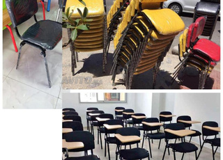 chaise avec écritoire de formations dh de  de 