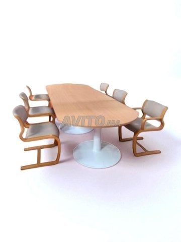 Table réunion Haworth en bois 325x120cm