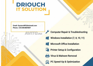 💻 Driouch IT Solution - Votre Expert Informatique
