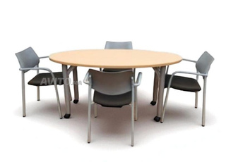 Table de réunion pro HAWORTH 4 pers 160CMx80CM