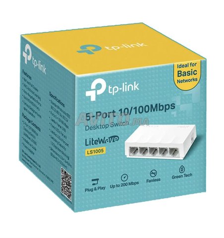 SWITCH TPLINK 5 PORTS 10/100 MBPS (LS1005)