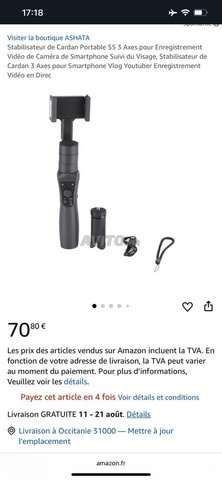 Stabilisateur pour smartphone et micro Rode 