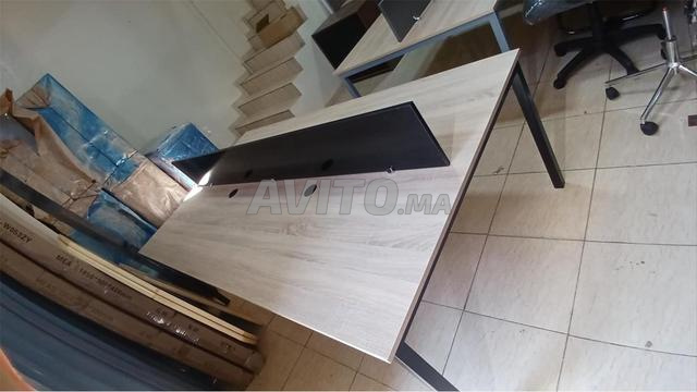 bureau multipostes مكتبen bois  semi métallique 
