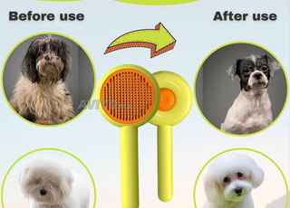 Brosse de toilettage autonettoyante 