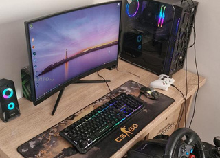 كمبيوتر وجهاز العاب كامل جديد للبيع