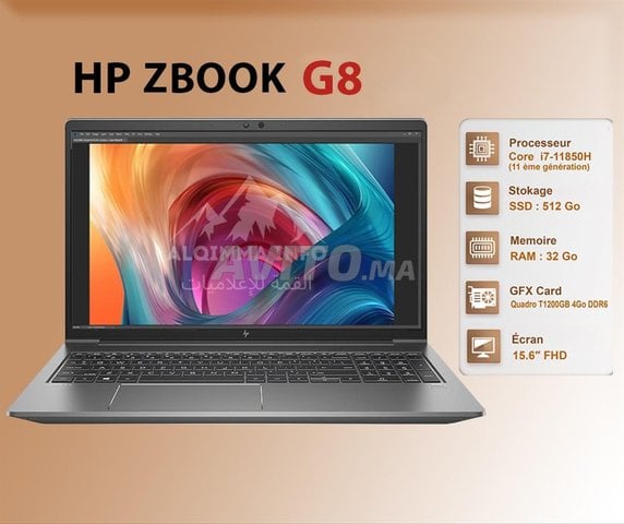 HP ZBook Power G8 i7-11850H 32Go 512SSD T1200