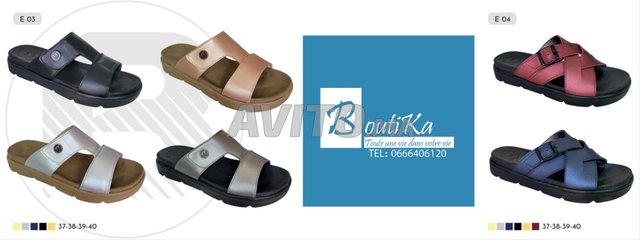sandale moderne en cuir 